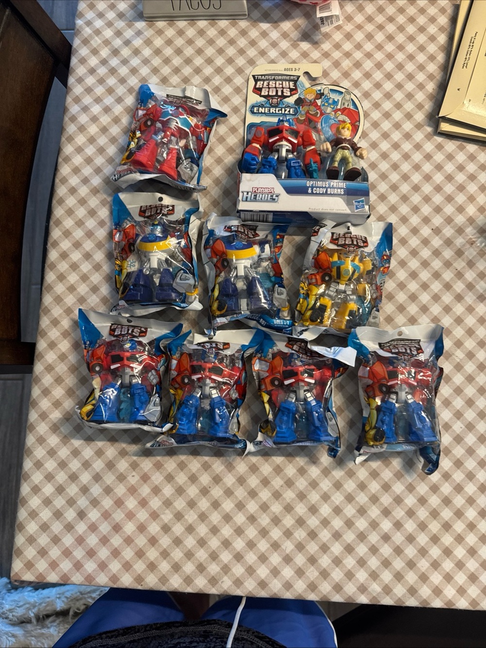 Energize Optimus Prime Kids Action Figure rescue bots lot 9